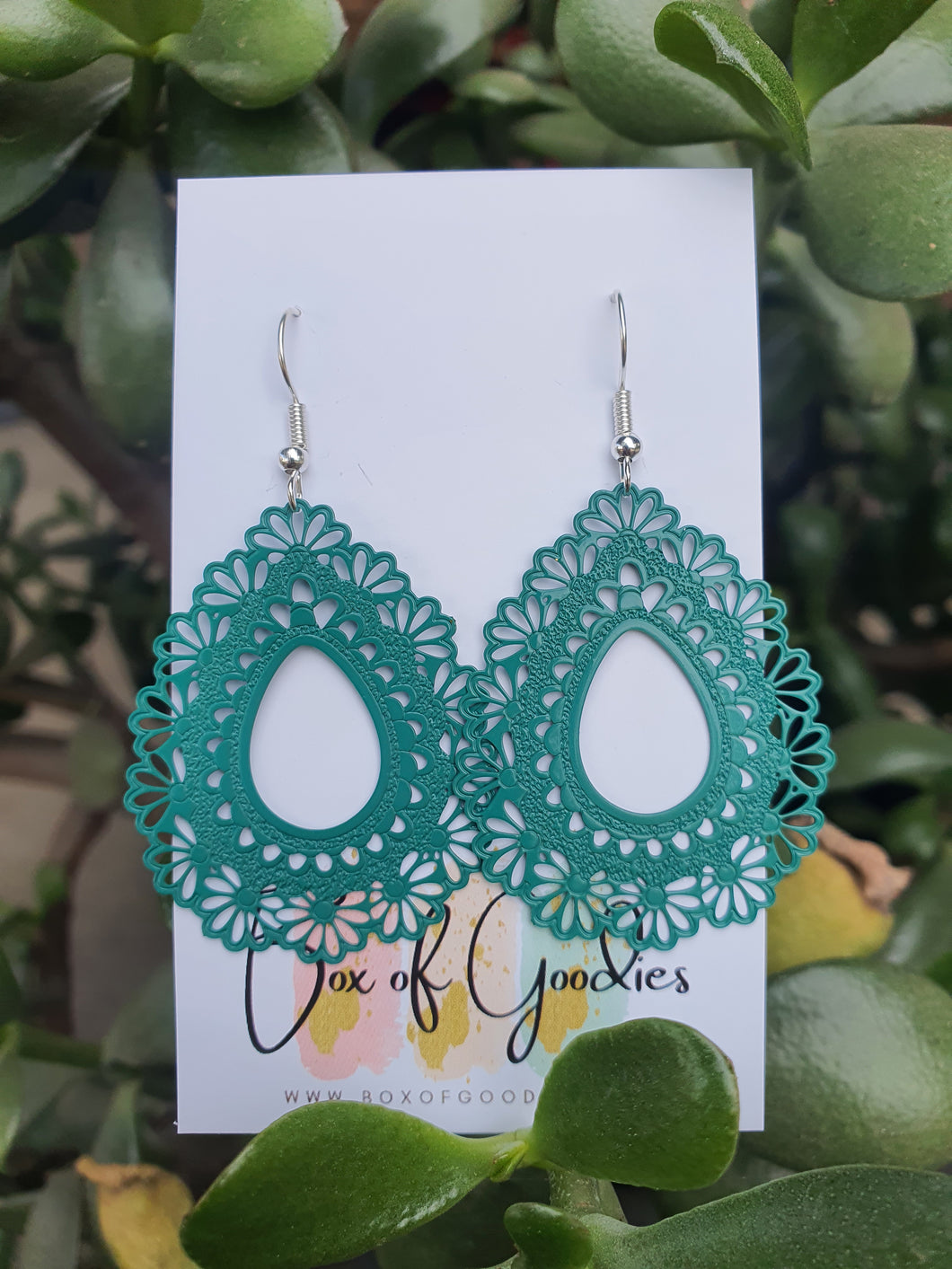 Green  Floral Lace