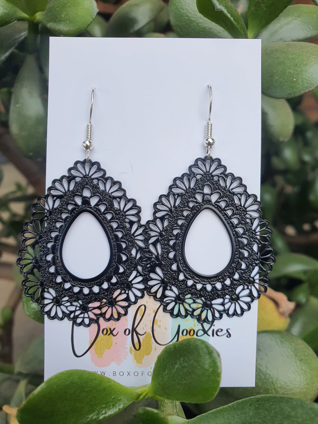Black  Floral Lace