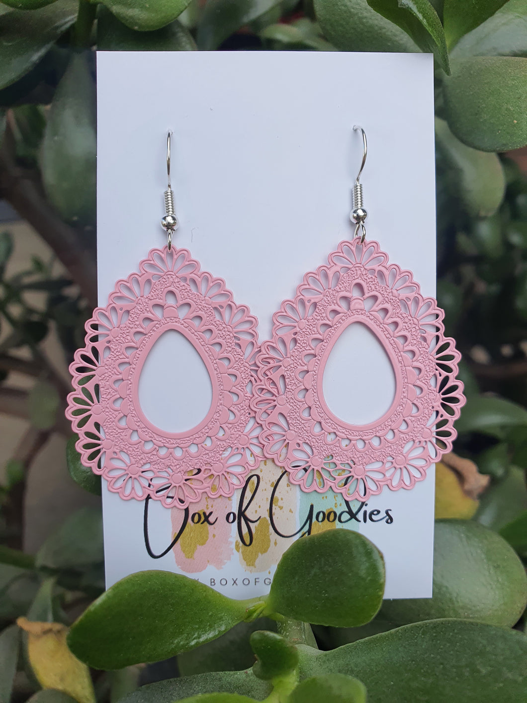 Light Pink Floral Lace
