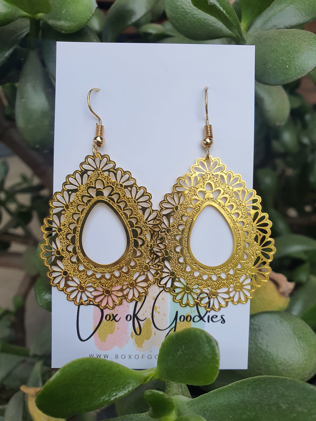 Gold Floral Lace