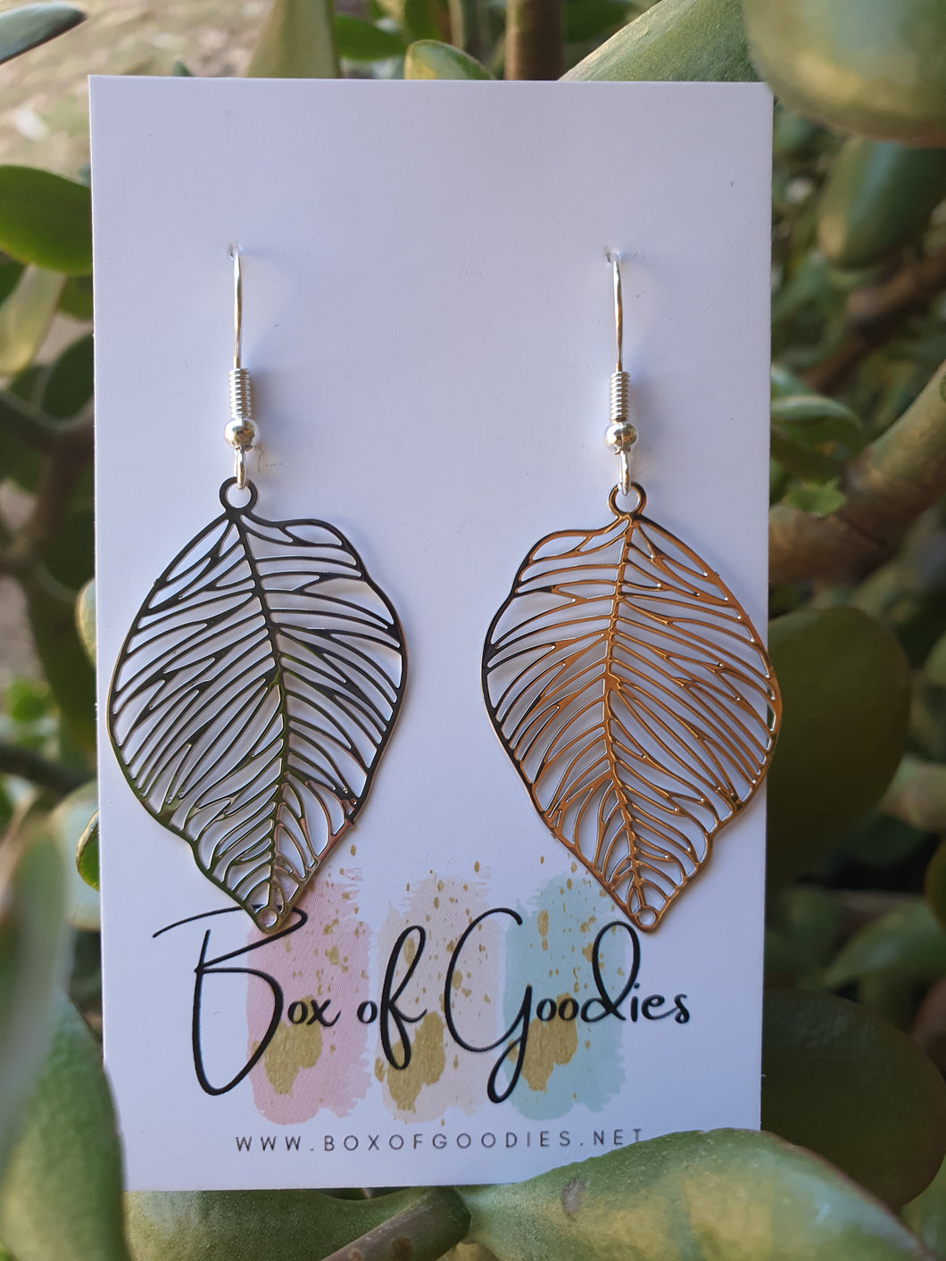 Silver leaf filigree