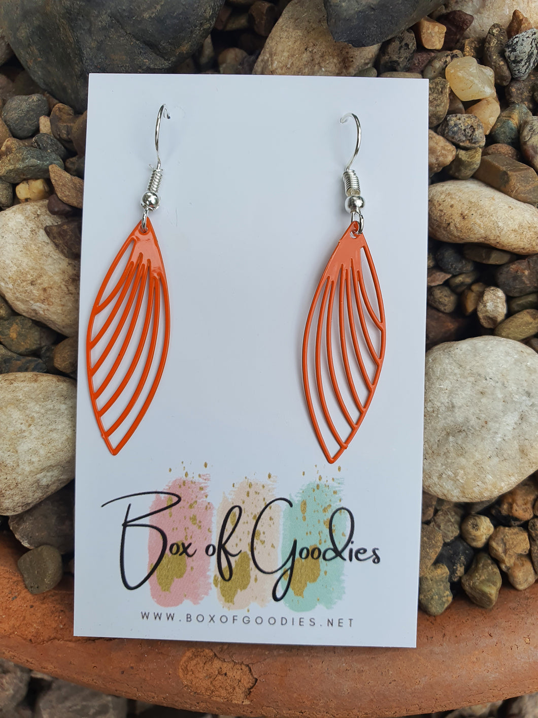 Orange long dangles