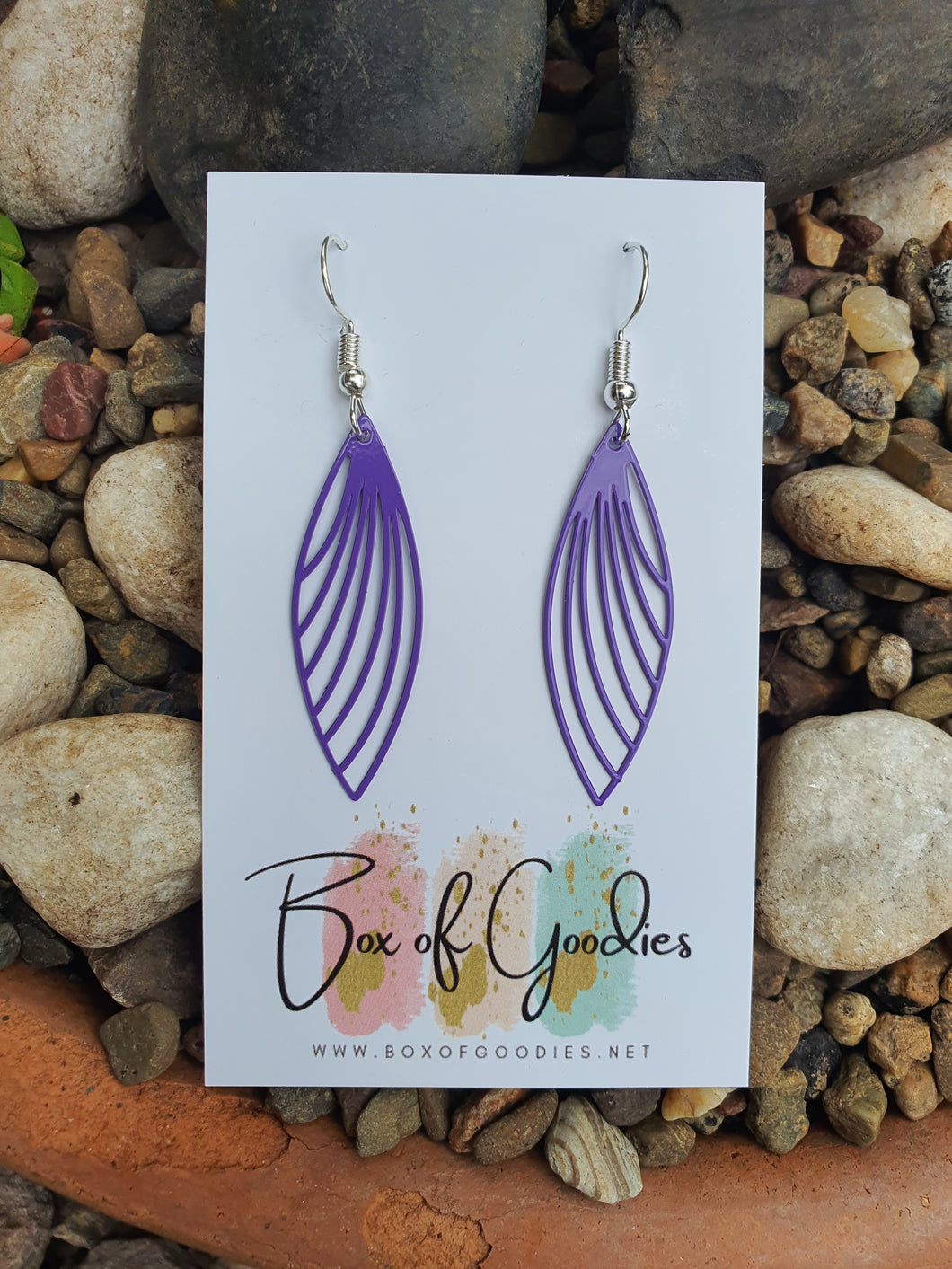 Purple long dangles