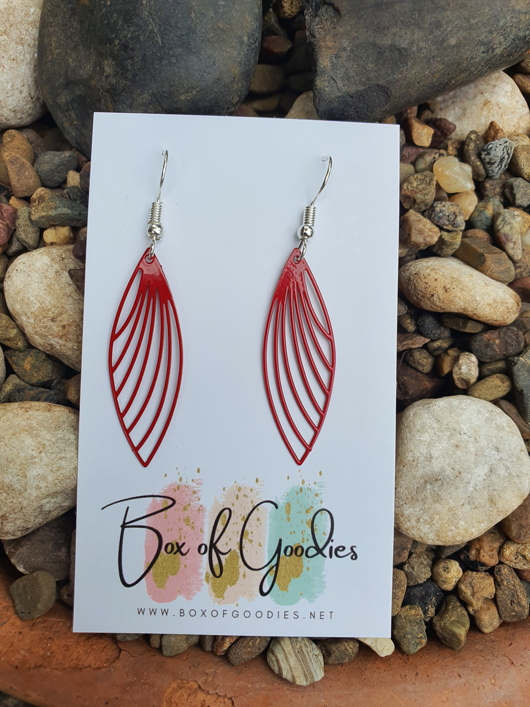Red long dangles