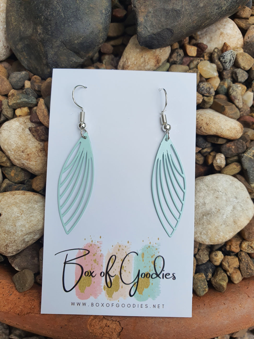 Baby blue long dangles