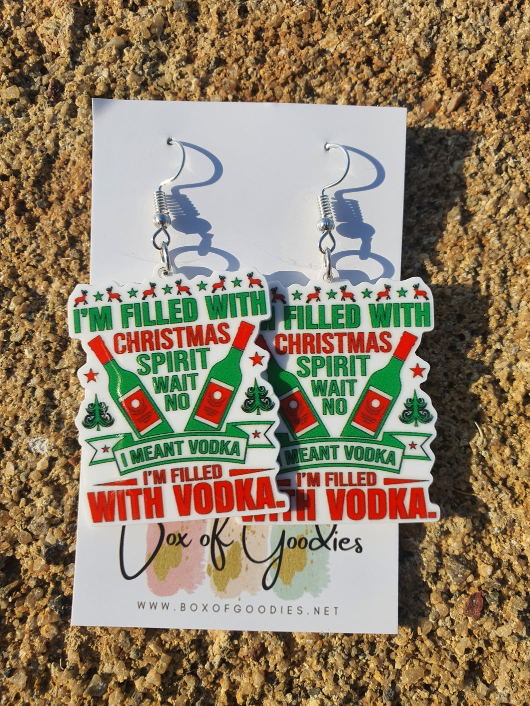 I'm filled with Christmas spirit wait no I meant vodka I'm filled with vodka