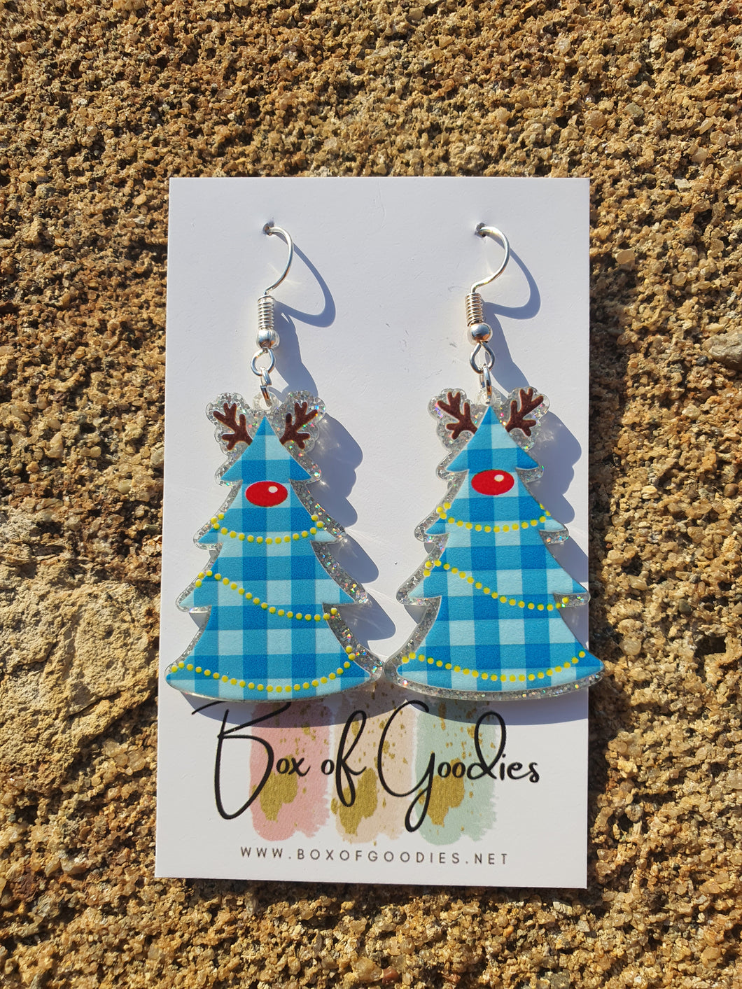 Bluel print Christmas tree