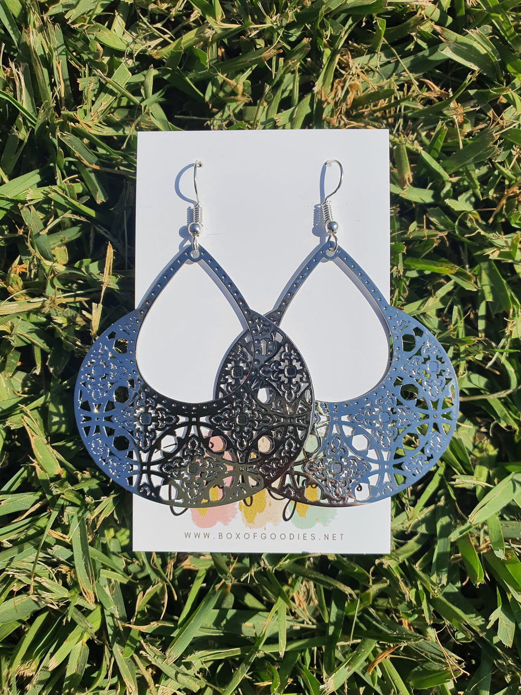 Large Silver dangles