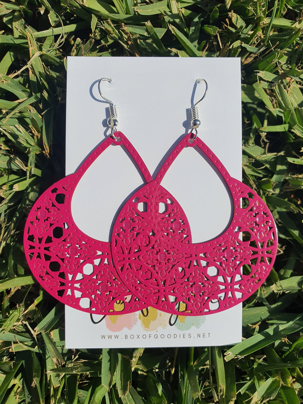 Large Pink dangles