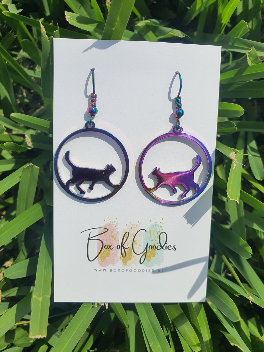 Oilslick rainbow cats