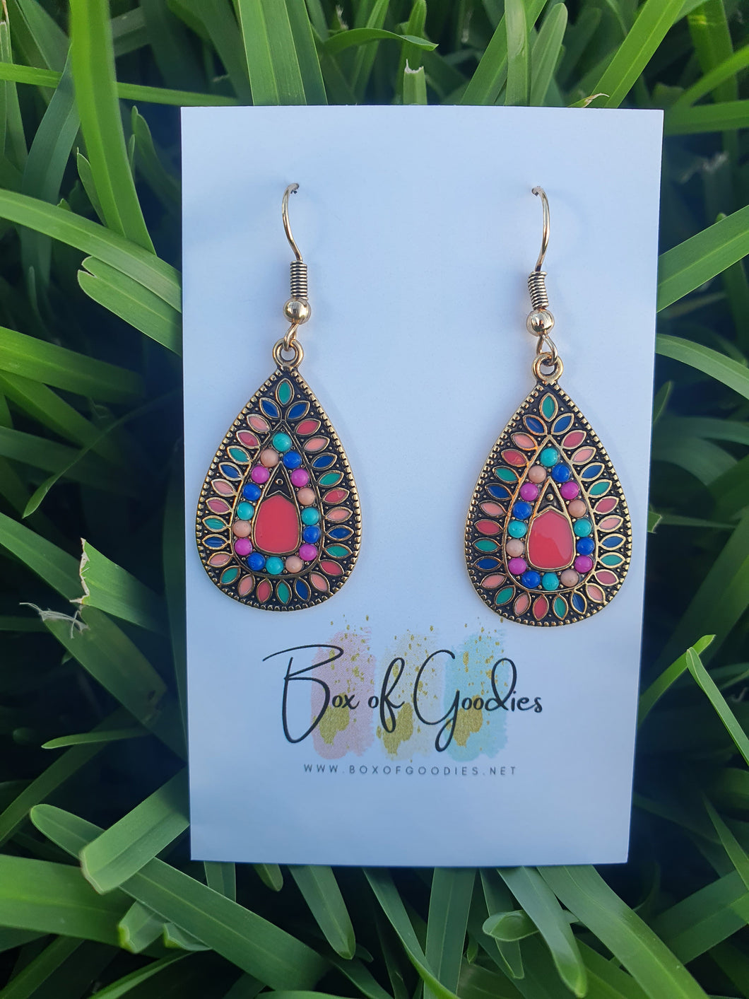 Boho rainbow dangles