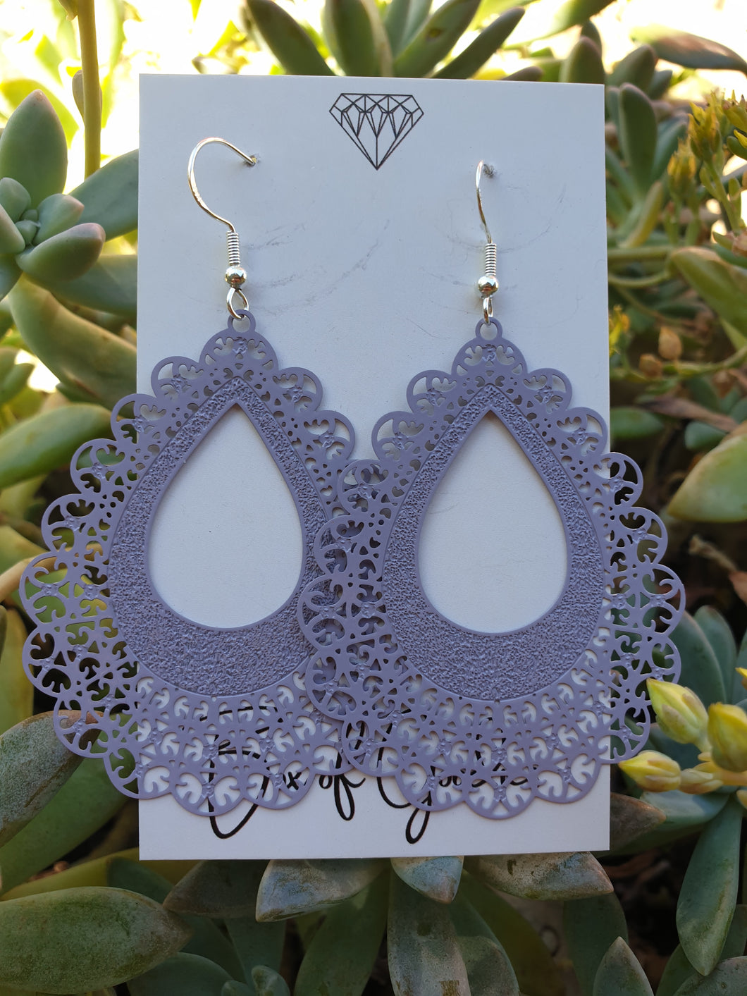 Lavender lace filigree